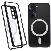 Magnetic Dual Glass MagSafe case for Samsung Galaxy S22 Plus, black