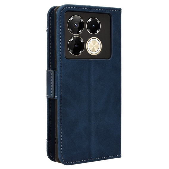 Flip case for Infinix Note 40 Pro Plus, Card Slot, dark blue