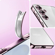 Case for Samsung Galaxy S25, Electro MagSafe, pink rose gold + Screen Glass