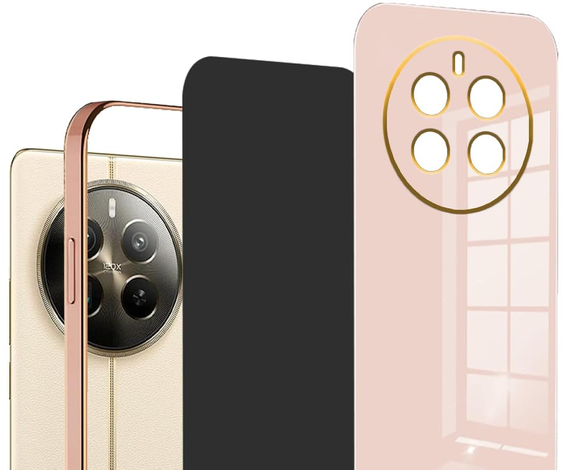 Case for Realme 12 Pro 5G / 12 Pro+ 5G, Glamour CamShield, pink rose gold