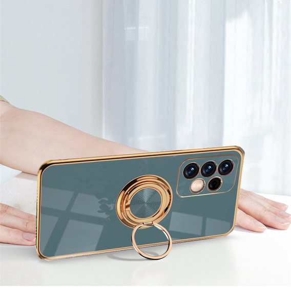 Case for Samsung Galaxy A13 4G, Electro Ring, grey