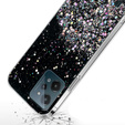 Case for Realme C31, Glittery, black