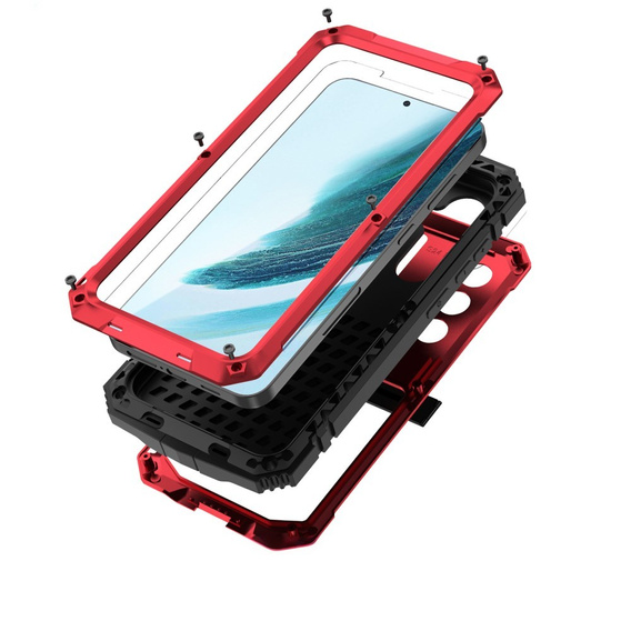 Armored case for Samsung Galaxy S25+ Plus, R-JUST, red