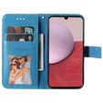 Flip case for Samsung Galaxy A14 4G/5G, Mandala Flower, blue