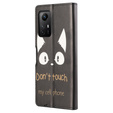Flip case for Xiaomi Redmi Note 12S, Wallet, don't touch, black