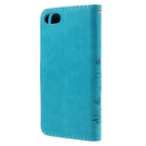 Flip case for iPhone 7/8/SE 2020/SE 2022, Butterfly Flower, blue