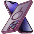 Case for iPhone 15 Pro Max, ERBORD Impact Guard, MagSafe, maroon
