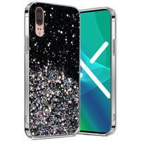 Case for Huawei P20, Glittery, black