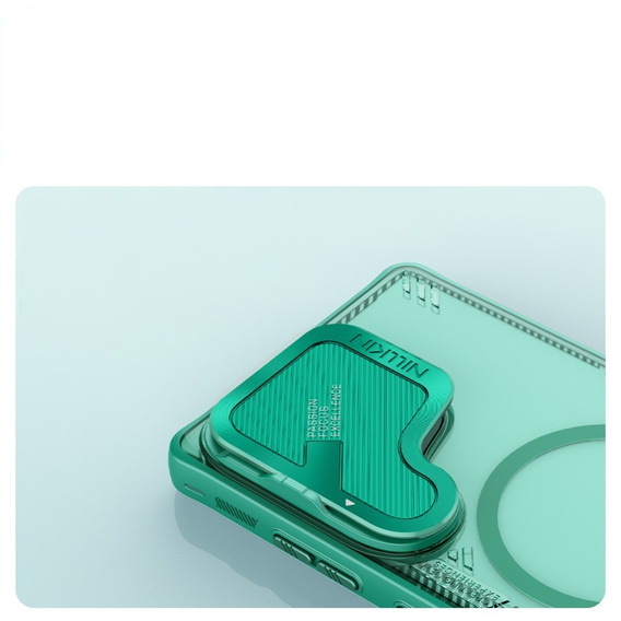 Nillkin Armored Case for Samsung Galaxy S25 Ultra, Icelade Prop, for Magsafe, green
