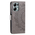 Flip case for Xiaomi Redmi Note 13 Pro 4G / Xiaomi Redmi Note 14S / Xiaomi Poco M6 Pro 4G, Mandala, grey