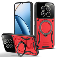 Armored Case for Realme 12 Pro 5G / 12 Pro+ 5G, Magnetic Ring, red