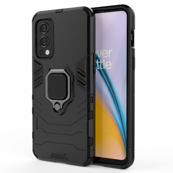 Case for OnePlus Nord 2 5G, Kickstand Ring, black