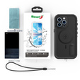 Waterproof case for iPhone 13 Pro, Redpepper, for MagSafe, black