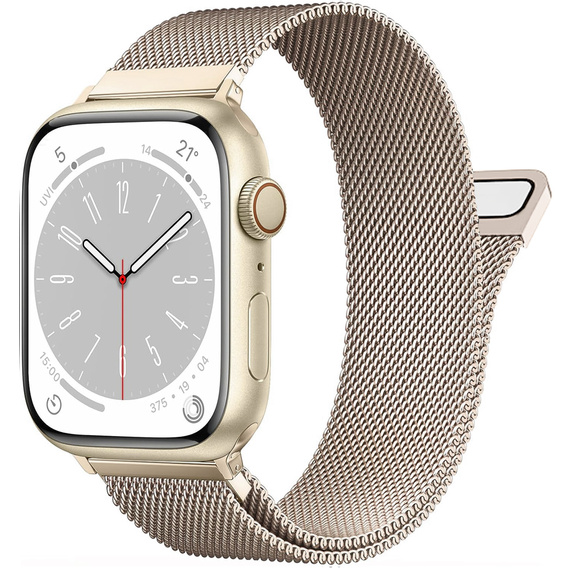 Milanese bracelet for Apple Watch 1/2/3/4/5/6/7/8/SE/ULTRA (42/44/45/49 MM) - Champagne Gold