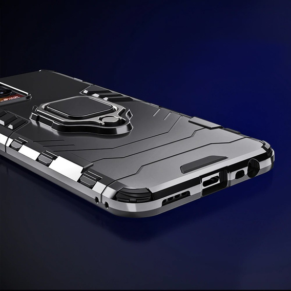 Case for Realme 8 / 8 Pro, Kickstand Ring, black