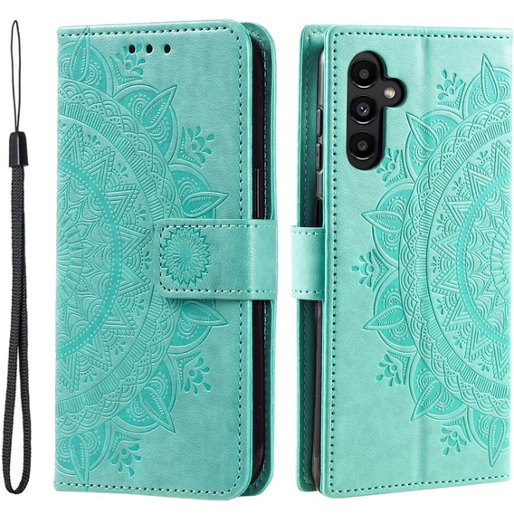 Flip case for Samsung Galaxy S23 FE, Mandala, green