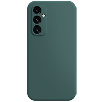 Case for Samsung Galaxy A25 5G, Silicone Lite, dark green + 9H glass