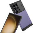 Case for Samsung Galaxy S24 Ultra, ERBORD MagProtect Slide Camera, purple