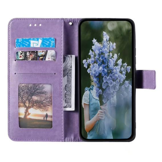 Flip case for Samsung Galaxy A34 5G, Mandala, purple