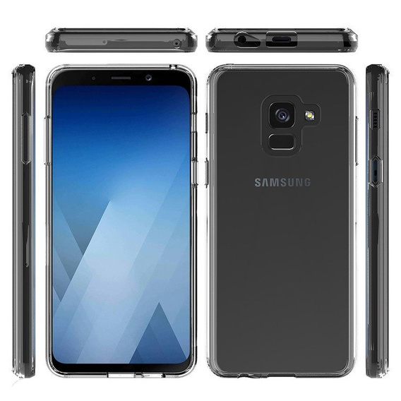 Case for Samsung Galaxy A8 2018, Fusion Hybrid, transparent