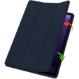 Case for Samsung Galaxy Tab S10 FE+ Plus, Smartcase with stylus space, dark blue