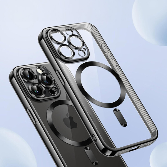 Case for iPhone 16 Pro, Electro MagSafe, black + Screen Glass