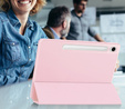 Case for Samsung Galaxy Tab S10 FE+ Plus, Smartcase with stylus space, pink