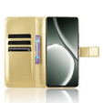 Flip case for Realme GT 6 / 6T, Crazy Horse Wallet, gold