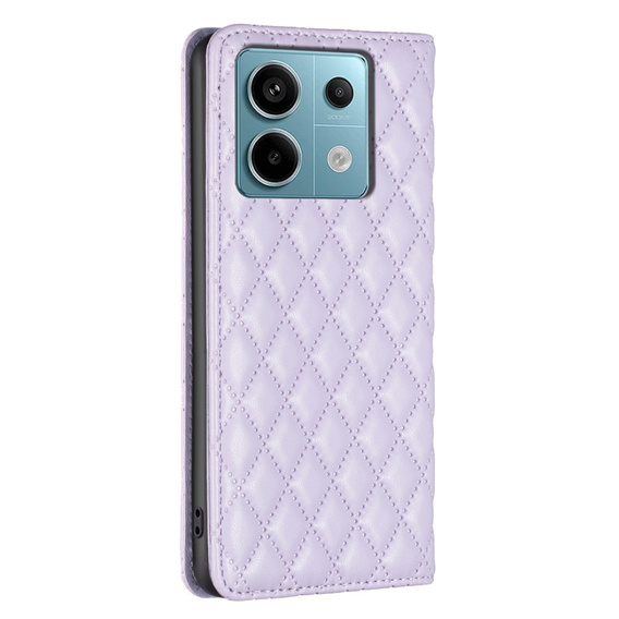 Flip case for Xiaomi Redmi Note 13 Pro 4G / Xiaomi Redmi Note 14S / Xiaomi Poco M6 Pro 4G, Wallet, BINFEN COLOR, purple