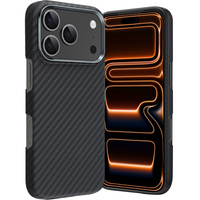 Case for iPhone 17 Pro, Carbon Fiber, for MagSafe, black