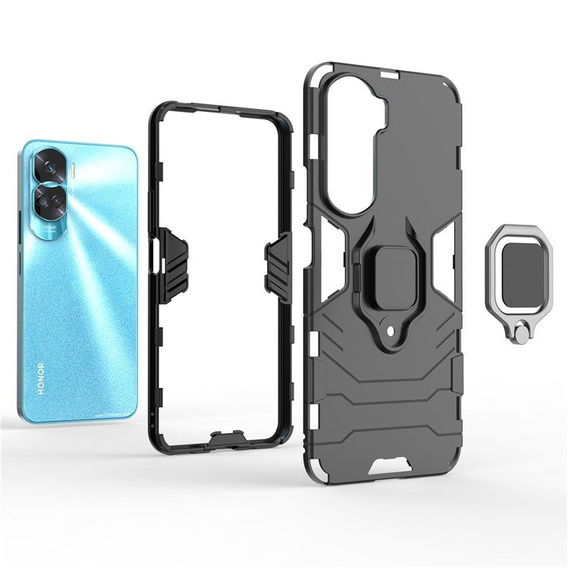 Case for Honor 90 Lite 5G / X50i 5G, Kickstand Ring, black