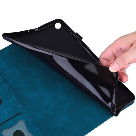 Case for Samsung Galaxy Tab S10 FE+ Plus, Classic, with space for stylus, blue