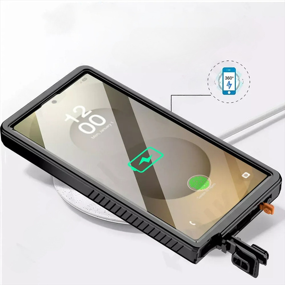 IP68 Waterproof Case for Samsung Galaxy S25 Ultra, black