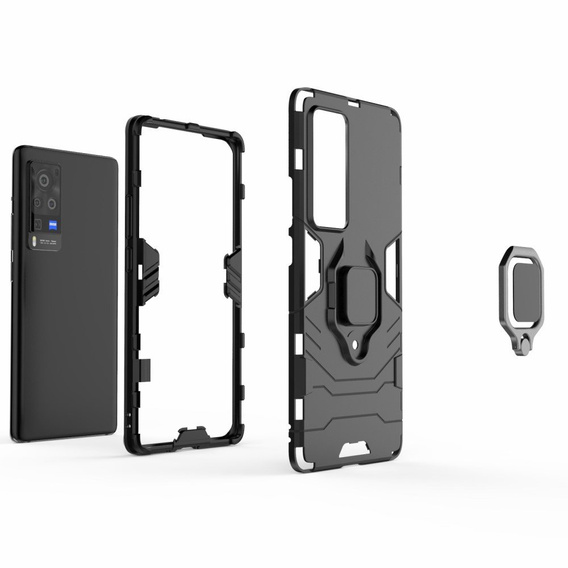 Case for Vivo X60 Pro 5G, Kickstand Ring, black