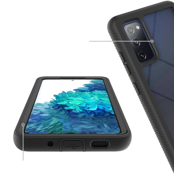 Case for Samsung Galaxy S20 FE, Shockproof, with film, black