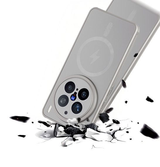 The casefor Vivo X200 Pro 5G, MagSafe, titanium gold