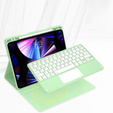 Case + keyboard iPad Air 10.9 4 2020 / 5 2022, Touchpad, green