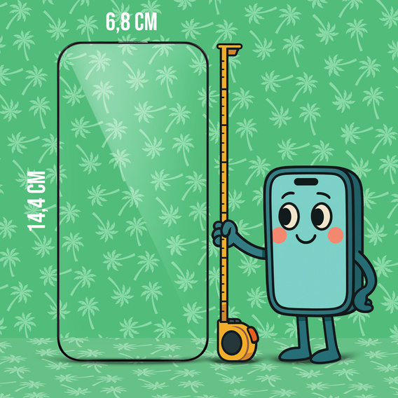 5D Full Glue Smart Palm Tempered Glass for iPhone 14 Pro