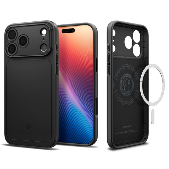 Spigen case for iPhone 17 Pro Max, Thin Fit MagSafe, Black