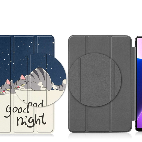 Case for Lenovo Tab M10 Plus 10.6 Gen 3 TB-125F TB-128F, Smartcase, sleeping cat
