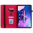 Case for Lenovo Tab M10 10.1 Gen 3, Wallet Pen Slot, red