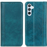 Case for Samsung Galaxy A25 5G, Wallet Litchi Leather, green
