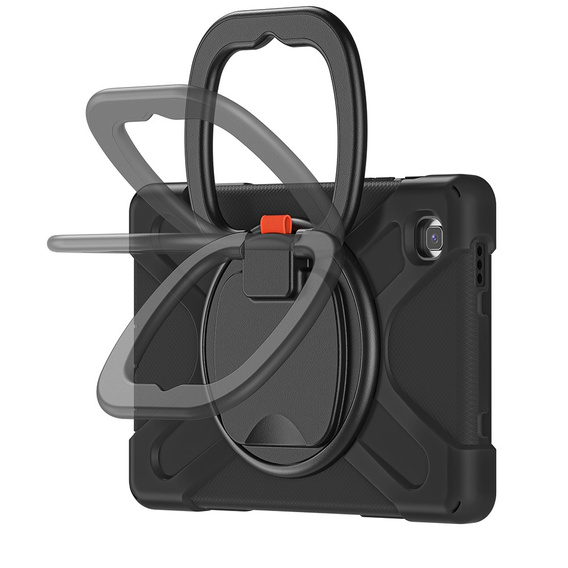 Children's case for Samsung Galaxy Tab A7 Lite, armored with strap, blue