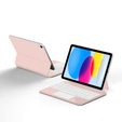 Keyboard Case for iPad 10.9" 2022 (10 gen.) / iPad 11" 2025 A16 (11 gen.), Magnetic Keyboard Touchpad, pink