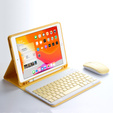 Case + keyboard iPad 10.2 2019 / 2020 / 2021, yellow