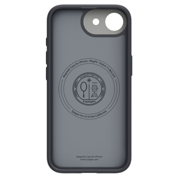 Spigen case for iPhone 16E, Nano Pop MagSafe, black + 9H tempered glass