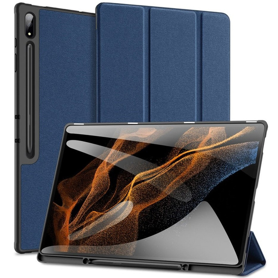 Case for Samsung Galaxy Tab S9 Ultra 14.6", Dux Ducis Domo, blue