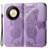 Flip case for Honor Magic 6 Lite 5G, Butterfly, purple