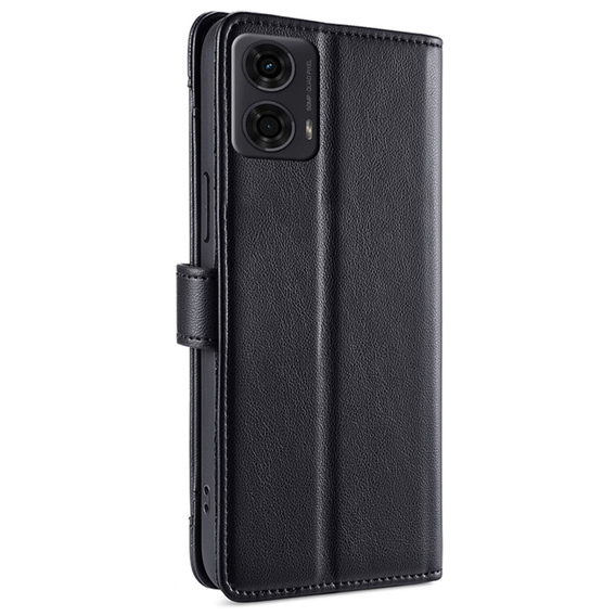 Flip case for Motorola Moto G04 / G24 / G24 Power, Wallet Zipper Pocket, black