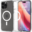 Spigen MagSafe Case for iPhone 16 Pro, Ultra Hybrid, transparent / white + 9H Tempered Glass
